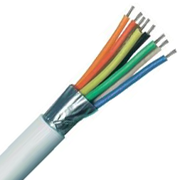 8 Core TCCA Screened Alarm Cable White 100M Dum